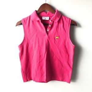 Pink Masters Golf Shirt Size M